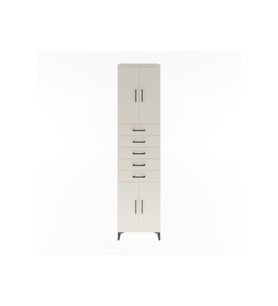 Hyperion Dolap 3 Raflı 5 Çekmeceli 4 Kapaklı 60x44x243 Aytaşı-Aytaşı