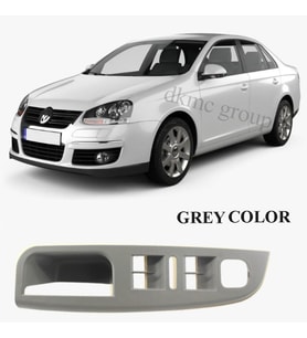 JETTA 2006-2011 MODEL ARASI UYUMLU ÖN SOL KAPI KOLU TUTAMAĞI CAM DÜĞME YUVASI GRİ