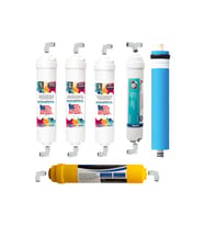 Kapalı Kasa 12" İnç 6 Aşamalı İnline Filtre Seti (Nsf Onaylı) Standart Membranlı (Aquatime)