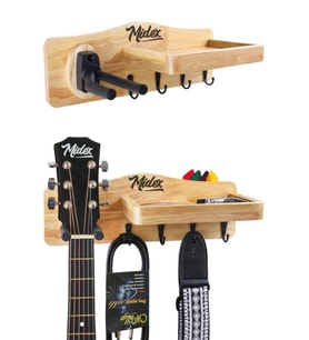 Midex GP-30 Gitar Standı Sehpası Duvar Askısı Ahşap Şık Kaliteli
