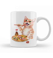 Sushi Cat 01 Kupa Bardak Porselen