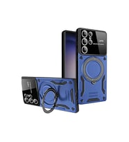 Samsung Galaxy S25 Ultra Kılıf Joy Lens Standlı Kapak - Lacivert