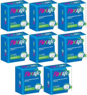 Flexi Life Kedi - Köpek - Evcil Hayvan Çiş Tuvalet Eğitim Pedi 60*90CM 240 Adet (8PK*30) (Beyaz)