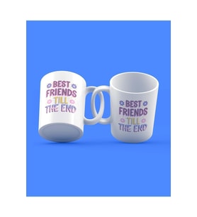 Best Friends Till The End Tasarım 2'li Kupa Seti