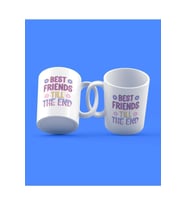 Best Friends Till The End Tasarım 2'li Kupa Seti