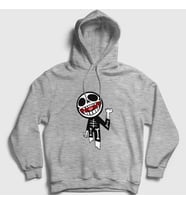 Presmono Unisex Gri Bonesy Gorillaz Kapüşonlu Sweatshirt 54447tt (Gri)