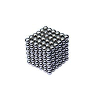 Boncuk Mıknatıs 216 Adet 5mm Mıknatıslı Lego Magnet Neo Cube Gümüş