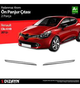 Renault Clio 4 HB Krom Ön Panjur 2 Prç. 2012-2019