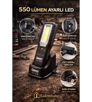 Kalemhane ARM Çok Fonksiyonlu Tamirci Led Fener 550 Lümen (Siyah)