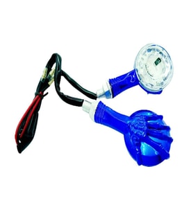 UNİVERSAL SİNYAL LED YUVARLAK MAVİ İSKELET EL DESEN 8558M