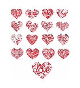 Love Kalpli Sticker Set 21 Parça Telefon, Tablet, Defter, Laptop Sticker
