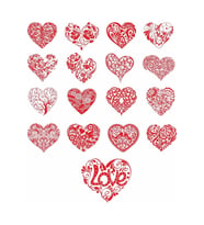 Love Kalpli Sticker Set 21 Parça Telefon, Tablet, Defter, Laptop Sticker