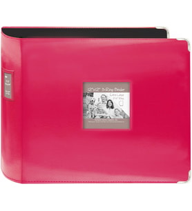 Lexroo Pioneer T-12JF/C 12"X12" Jumbo Dikişli Suni Deri Metal Köşe 3 Halkalı Bağlayıcı Karalama