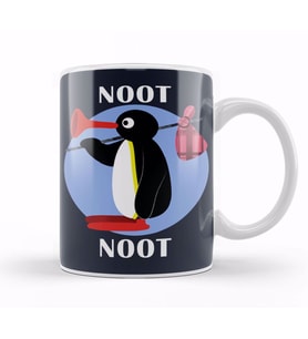 Pingu Noot Noot Kupa Bardak Porselen