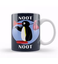 Pingu Noot Noot Kupa Bardak Porselen
