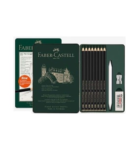 Faber-Castell Pitt Graphite Matt Dereceli Kalem 11 Parça Set