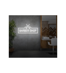 BARBER SHOP Yazılı ve Şekilli Neon Tabela