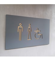 Modern Avantgarde Serisi WC Yönlendirme Levhası