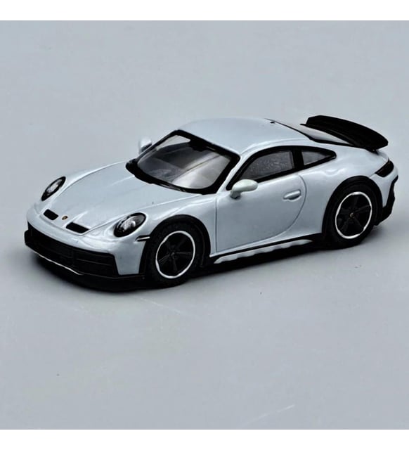 Mini GT 891 Porsche 911 Dakar Ice Gray Metallic 1/64 Model Araba