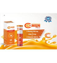 WORLD MEDİCİNE C Mun Plus C Vitamin D Vitamini Ve Çinko Efervesan Tablet 20li