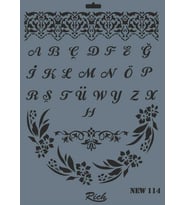 New Seri N-114 Stencil 35X25 Cm