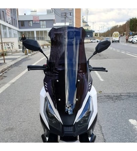 MOTOCAM RMG Moto Gusto Dream 150 Ön Cam 2023-2026 Model 65cm Siyah Renkli 4mm ORTA BOYLU