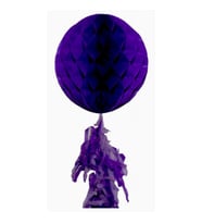 Süs petek modeli püsküllü 25x85 cm mor pk:1-