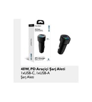 Fc15 Hızlı 48W 1x Type-C Araç Şarj Cihaz Çakmaklık