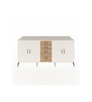 Kronos Konsol 2 Raflı 4 Çekmeceli 4 Kapaklı 220x59x99 Aytaşı-Aytaşı/Çam