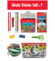 Kırtasiye Seti Tarz Cool Unicorn Yeşil Kalem Kutulu 11 Parça Okula Dönüş Set:7