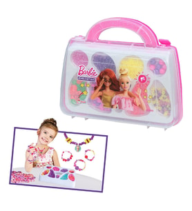 Barbie Çantalı Takı Seti - Dede Takı Seti - Boncuk Kolye Seti - Barbie Oyuncakları