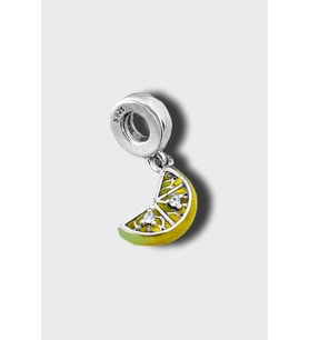 Limon Dilimi Charm  925 Ayar Gümüş