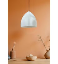 Modern Sarkıt Tekli Bohem Avize ( 23x27 cm ) Salon Mutfak Oturma Odası Cafe Bar (Saks)