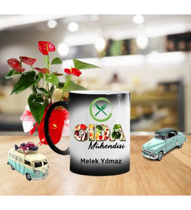 Kişiye Özel Gıda Mühendisi Sihirli Kupa Bardak GM04