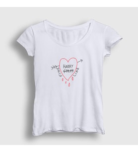 Presmono Kadın Beyaz Fine Line Harry Styles T-Shirt 317507tt (Beyaz)