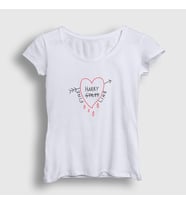 Presmono Kadın Beyaz Fine Line Harry Styles T-Shirt 317507tt (Beyaz)
