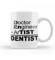 Doctor Engineer Artist Dentist Kupa Bardak Porselen