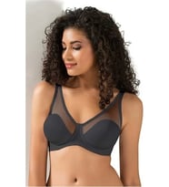 LE JARDİN 9200-B TÜL KAPLI SOFT CUP SÜTYEN SİYAH
