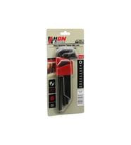 9PCS SİYAH UZUN - DÜZ 180MM ALYAN ALLEN ANAHTAR TAKIMI BRKT-800703 (5343)