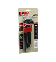 9PCS SİYAH UZUN - DÜZ 180MM ALYAN ALLEN ANAHTAR TAKIMI BRKT-800703 (5343)