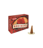 2 Paket Hem Red Rose Cones Konik Tütsü