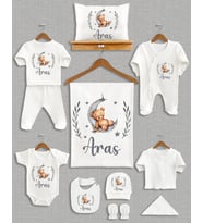 Bebeqon İsme Özel 11'li Organik Hastane Çıkışı Seti