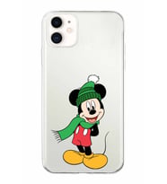 Apple iPhone 11 Uyumlu Kapak Mickey Mouse Tasarımlı Şeffaf Silikon Kılıf
