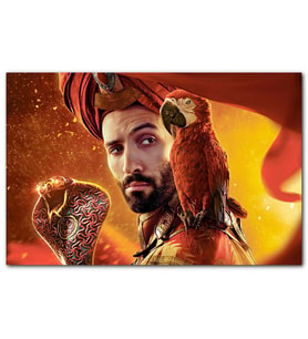 Cakatablo  Aladdin Papağanı ve Asası MDF Tablo