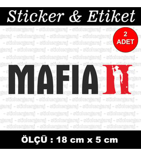 mafya babası etiket sticker - 2 adet çıkartma araba motosiklet kask atv tablet pc buzdolabı otomobil bilgisayar uyumlu