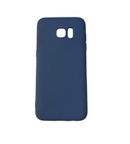 Galaxy S7 Edge ile Uyumlu Cappy Silikon Kılıf Lacivert