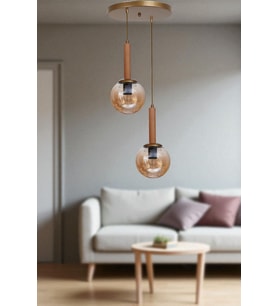 IŞIL 2 Lİ TEPSİLİ NATUREL BAL CAMLI SARKIT