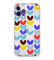 PrintiFy iPhone 12 Pro Max ile Uyumlu Water Color 1  Kamera Korumalı Şeffaf  Kılıf
