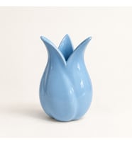 Lale Vazo Seramik 12x7cm Mavi 1 adet