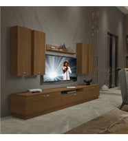 Decoraktiv Trendstyle 8D Slm Tv Ünitesi Tv Sehpası - Naturel Ceviz